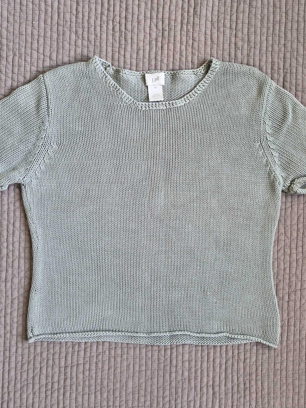 J. Jill Light Sage Knit Top - Picture 2 of 6